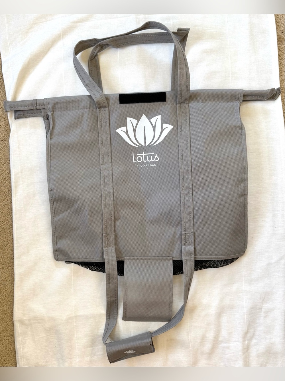 Lotus Trolley Bags Reusable Grocery Cart Bags |4-Pack Shopping Bag Organizer NWT - Picture 12 of 13